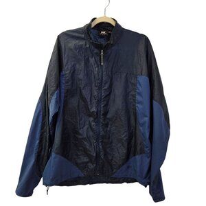 Helly Hansen Blue Color Block Full Zip Packable Windbreaker Jacket Size XL
